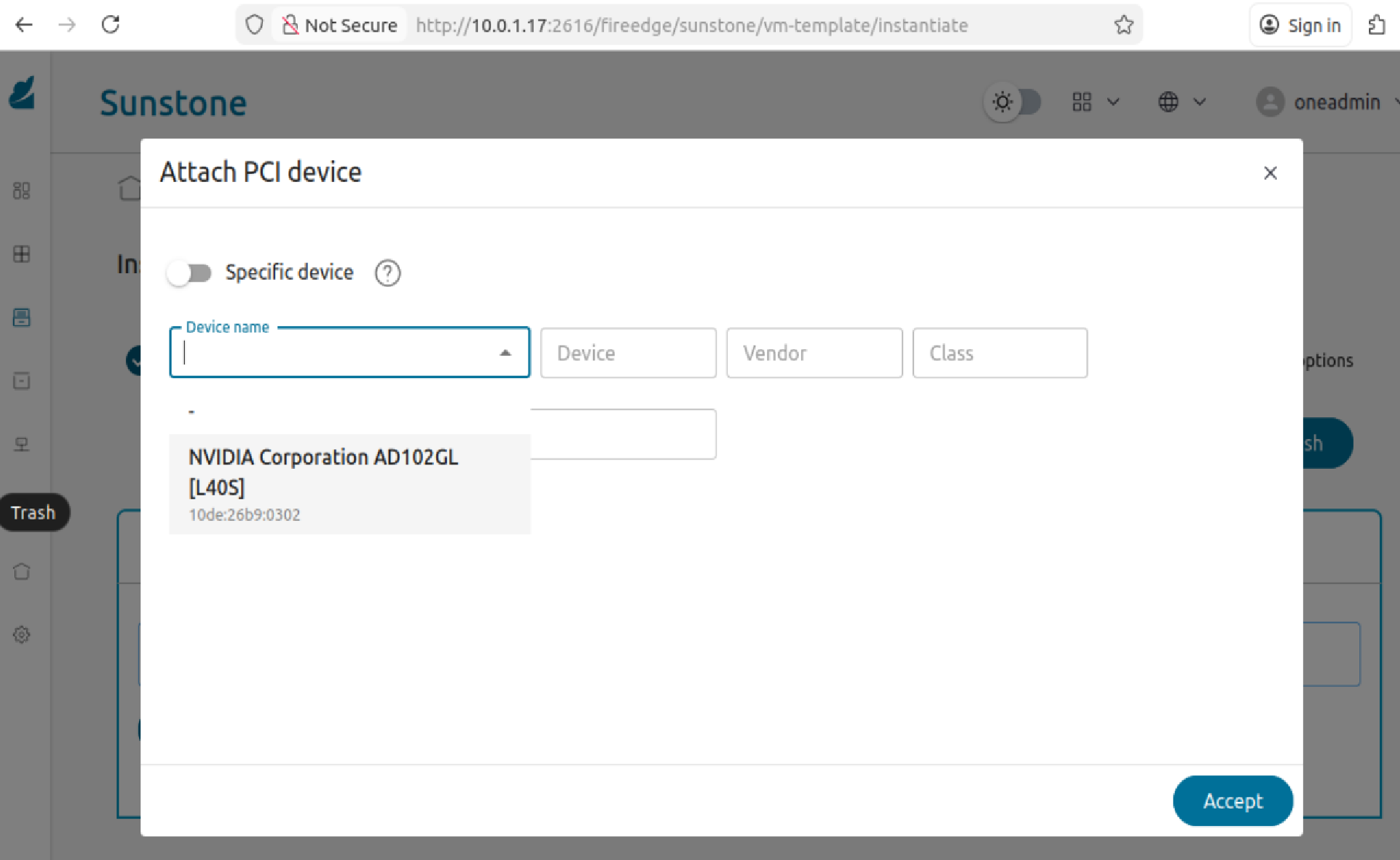 PCI Device attachment
