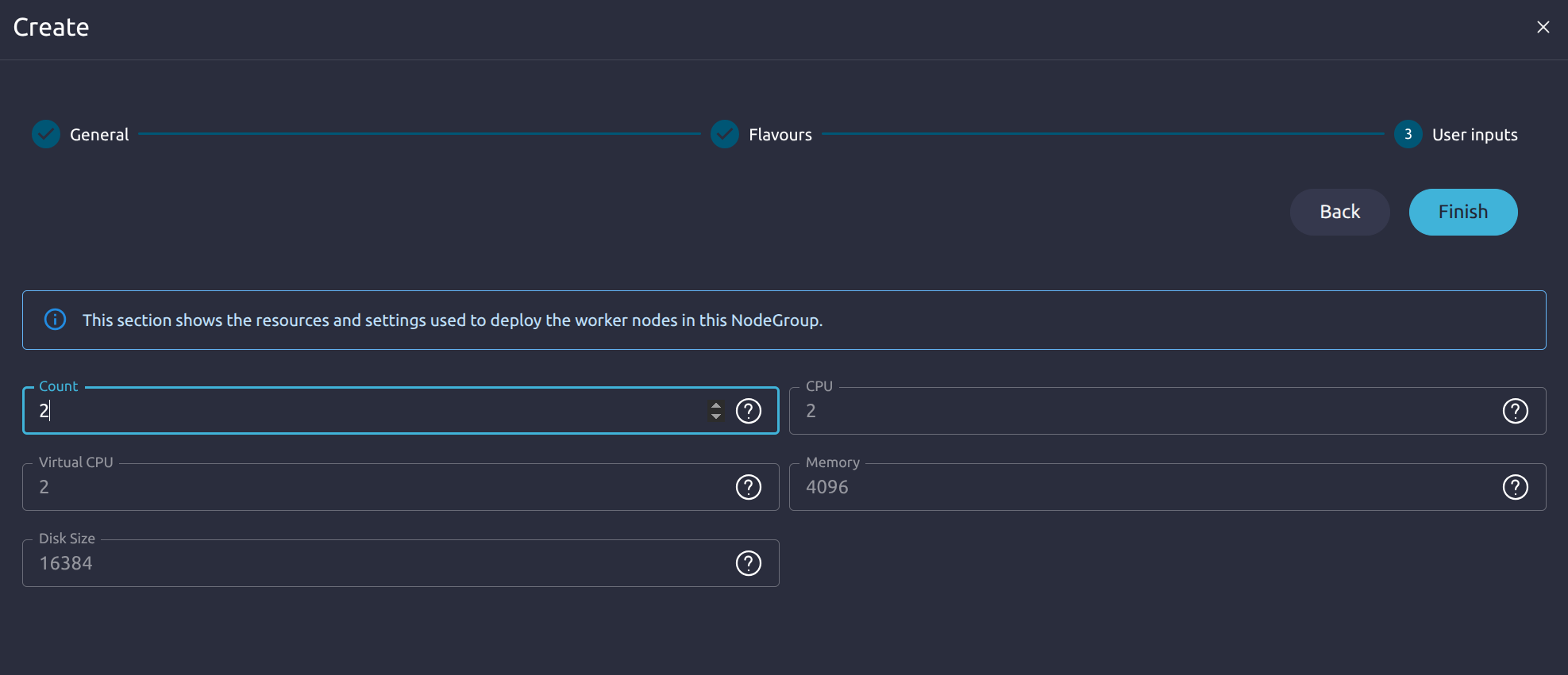 OneKS create K8s Cluster choose k8s version
