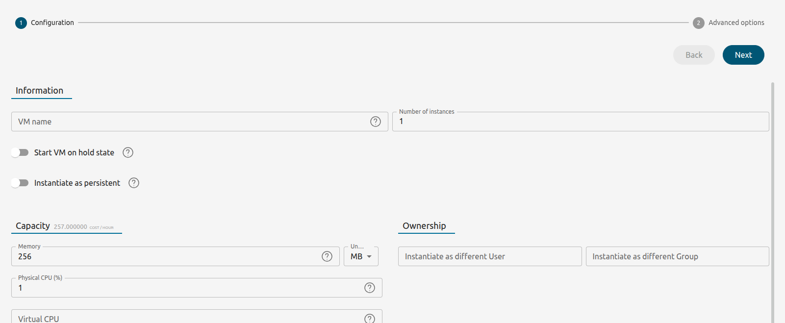 sunstone_showback_memory