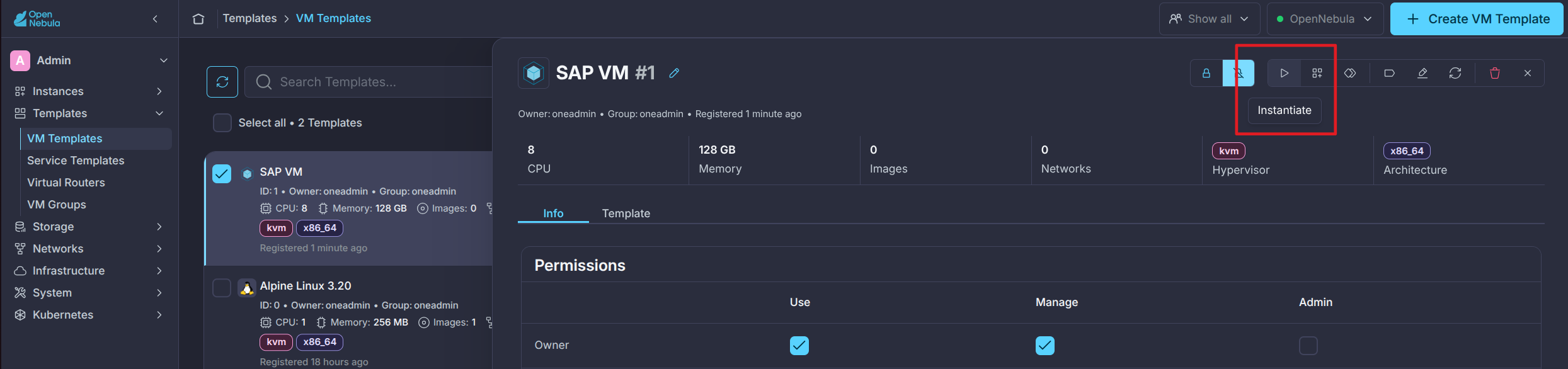 NUMA settings