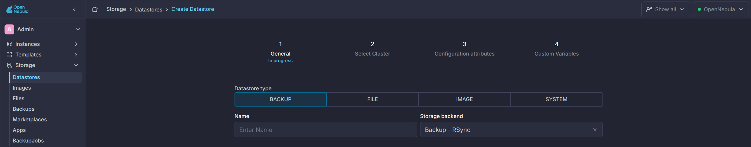 Create Rsync Backup