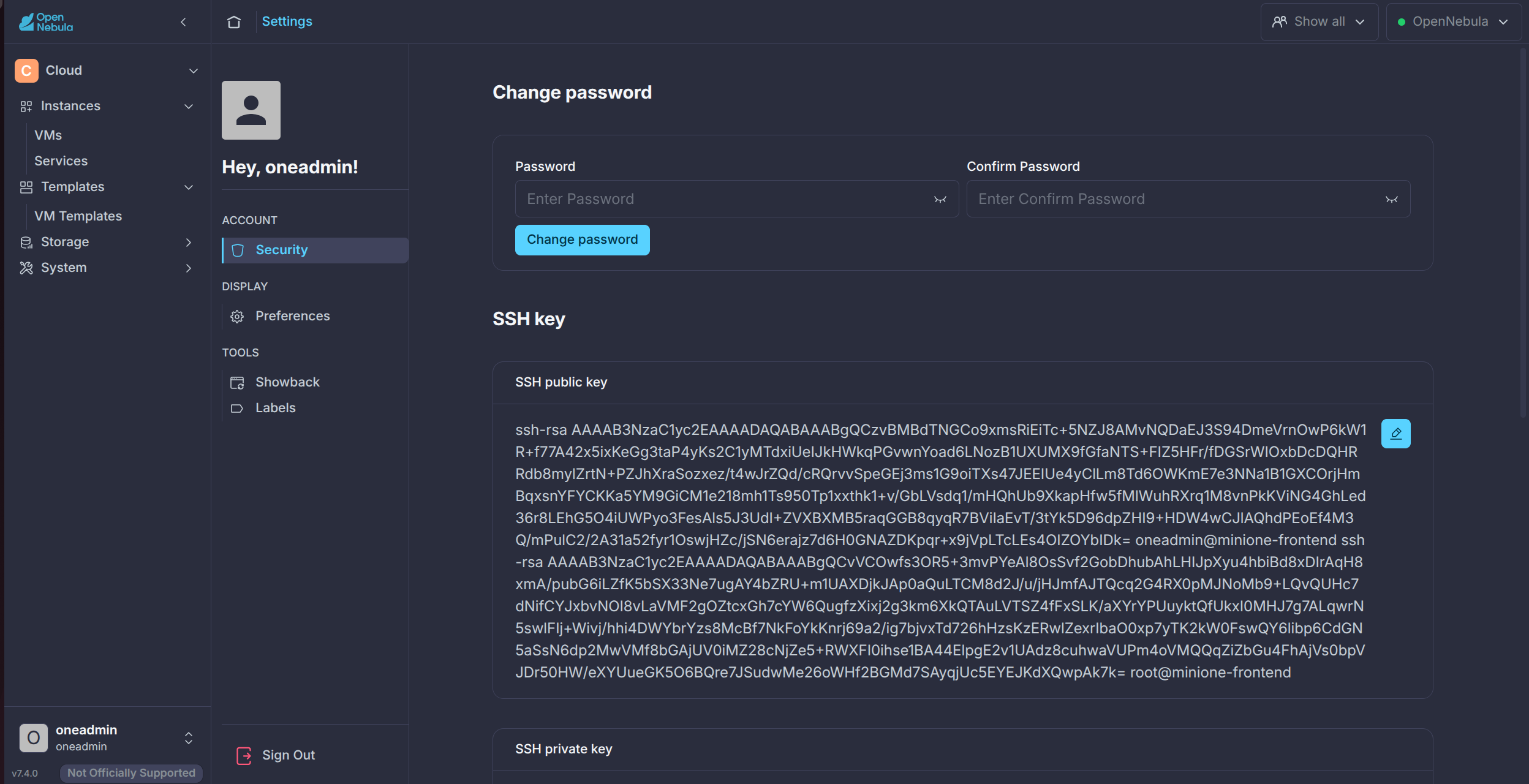 Cloud View SSH