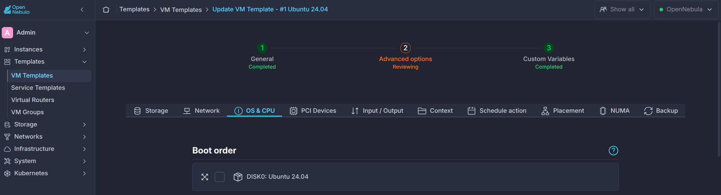Setting up UEFI boot after oneswap migration