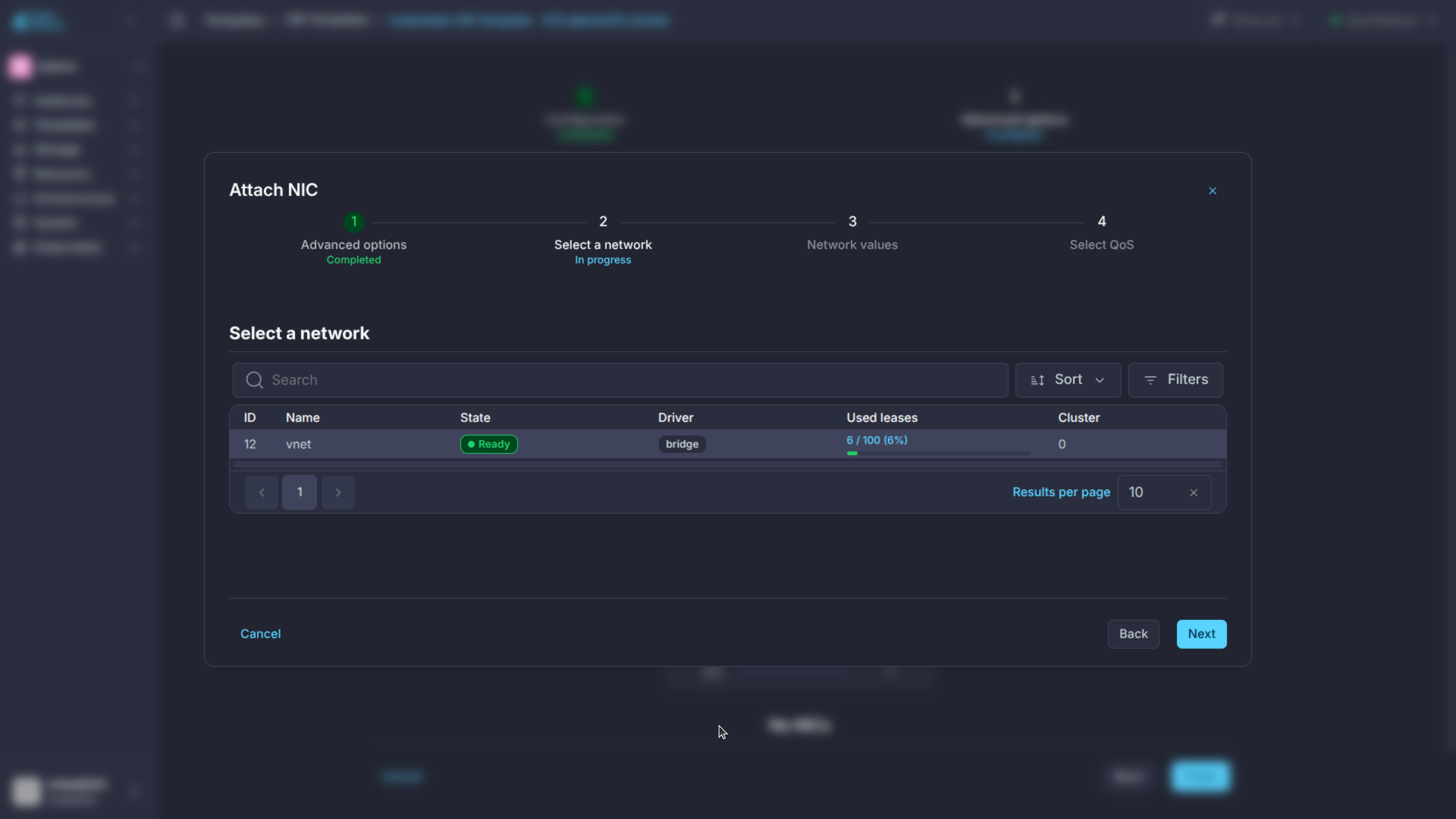 Sunstone network selection option